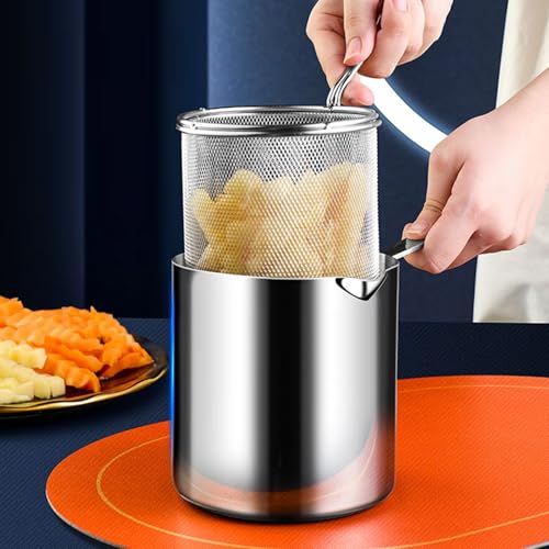 Ollas multifuncionales de acero inoxidable de inducción con cesta 7