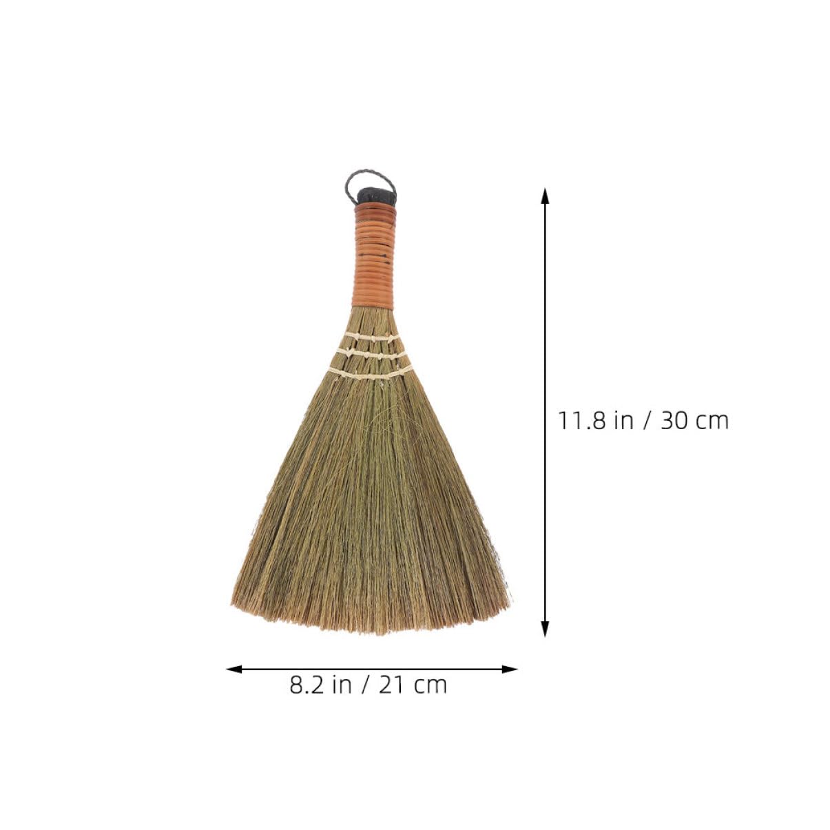 PRETYZOOM 3pcs Small Hand Broom for Lazy Sweeping Indoor Broom Hanging Loop for Floor Maintenance Bamboo Stick Cleaning Set