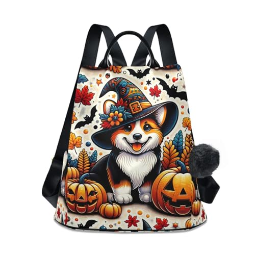 Mochila con diseño de hojas de otoño Lanterns que soluciona los hurtos en el transporte