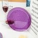 Hioasis 60pcs Purple Plastic Plates - Gold Rimmed Disposable, Hammered, Heavy-duty Dinnerware Set Suitable for 30 Guests, 10.25