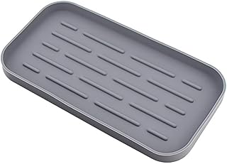 Ulable Panier pour Organisateur d'évier de Cuisine, Porte-éponge, Plateau en Silicone pour Le Drainage, Convient aux Tables de Lavage de la Vaisselle, Meubles-lavabos et armoires.