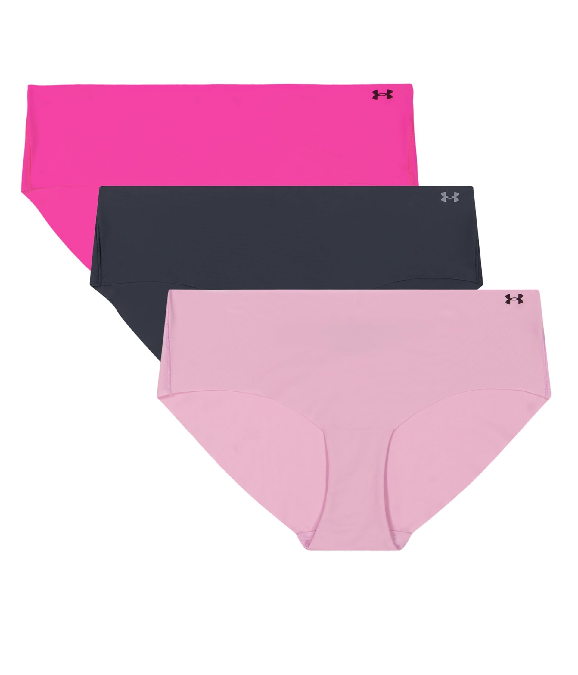 Under Armour Women's Deprecated-3-pack Pure Stretch No Show Hipster Underwear, All-day Comfort Fit &amp; Ultra-soft