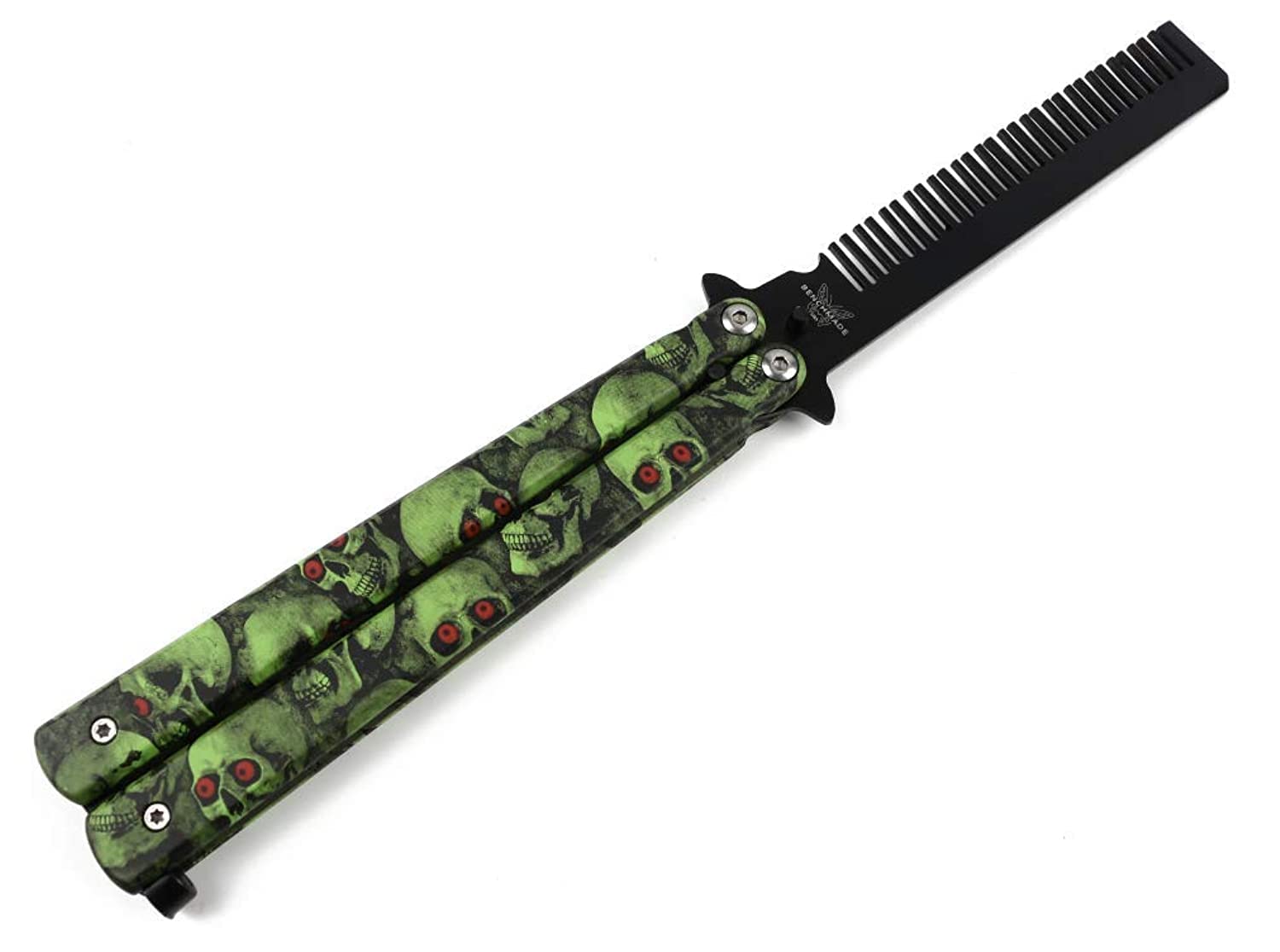 HDS007 Metal Practice Comb Style Butterfly Knife Trainer Tool