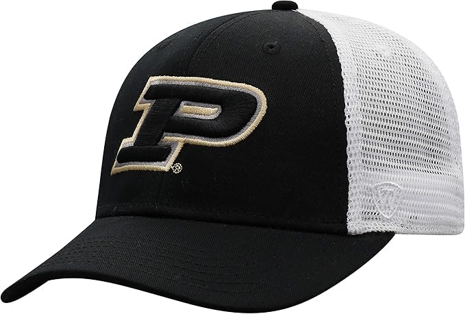 Collegiate Adjustable Trucker Hats (US Alpha One Size Purdue)