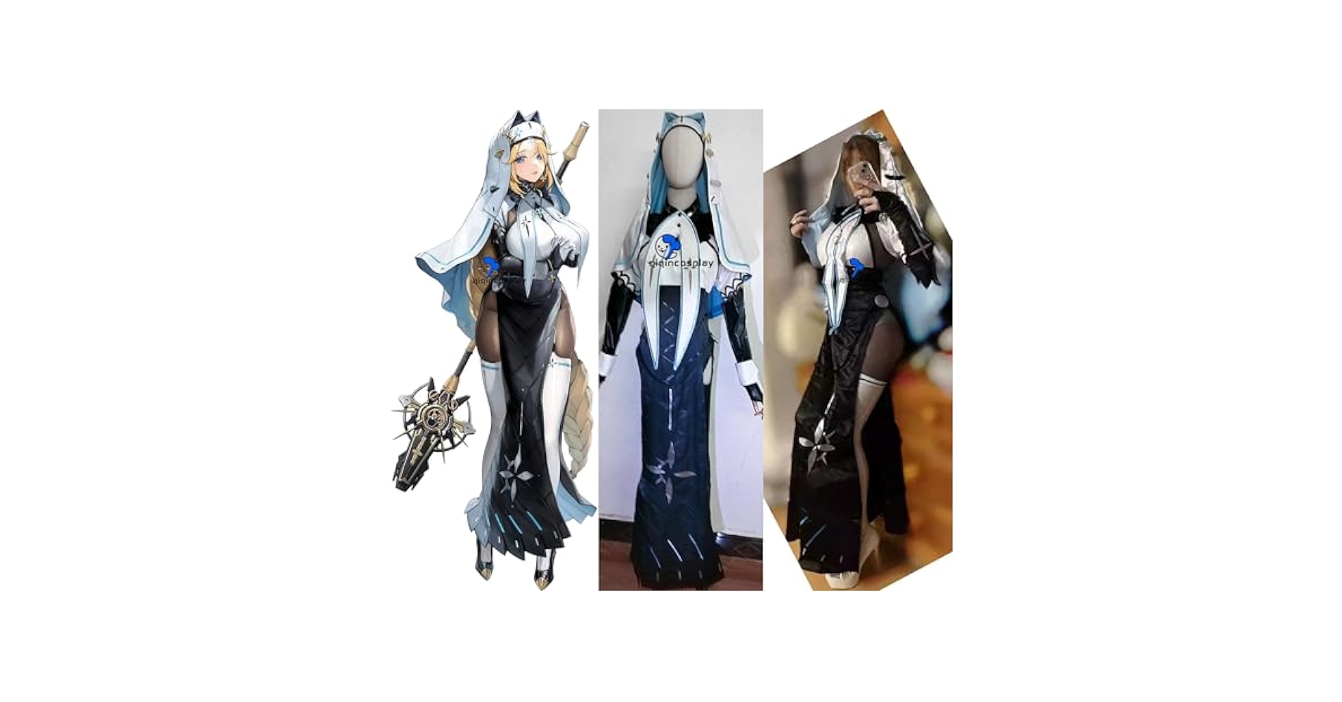 NIKKE ラプンツェル　ピュアグレイス　コスプレ衣装　武器　ウィッグ　セット Amazon.co.jp: [ETER] qiqincosplay 勝利の女神：NIKKE ニケ