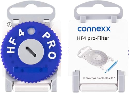 Miniatura 2 de HF4 - Rueda protectora de cera para audífonos, filtros de cera para audífonos (rojo y azul) (rojo y azul)