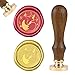 craspire Wax Seal Stamp Fox Und Butterfly Retro Sealing Wax Stamp Tier Mit Abnehmbarem Messingkopf Holzgriff Für Hochzeitseinladung Umschlagkarte Paket Dekoration