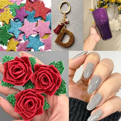 INDIKONB Store INDIKONB Sparkle Fine Glitter Dust Powder for Art & - Image 6