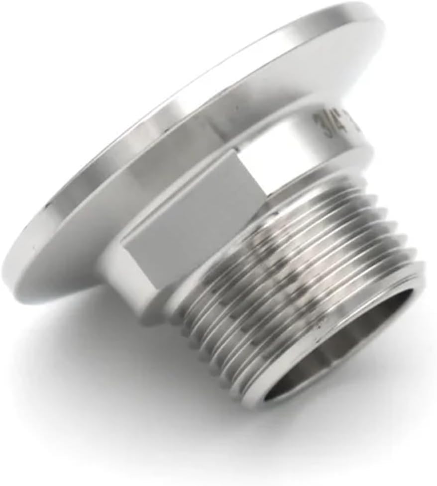 1/2 1/4 3/4 1" Npt Male Thread Adaptor Joint SS304/316L Stainless Steel Tri Clamp 25.4 50.5 64mm Pipe Fitting Homebrew(SS316L,FERRULE 25.4MM_1")