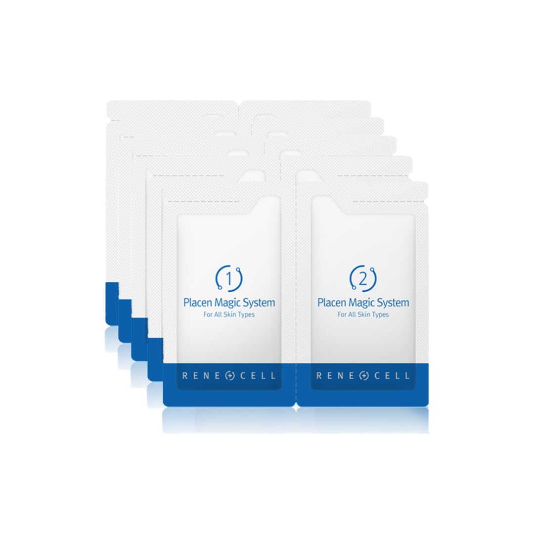[RENECELL] Placen Magic System Trial Kit (5-Packs), Travel Size, Exfoliating and Brightening