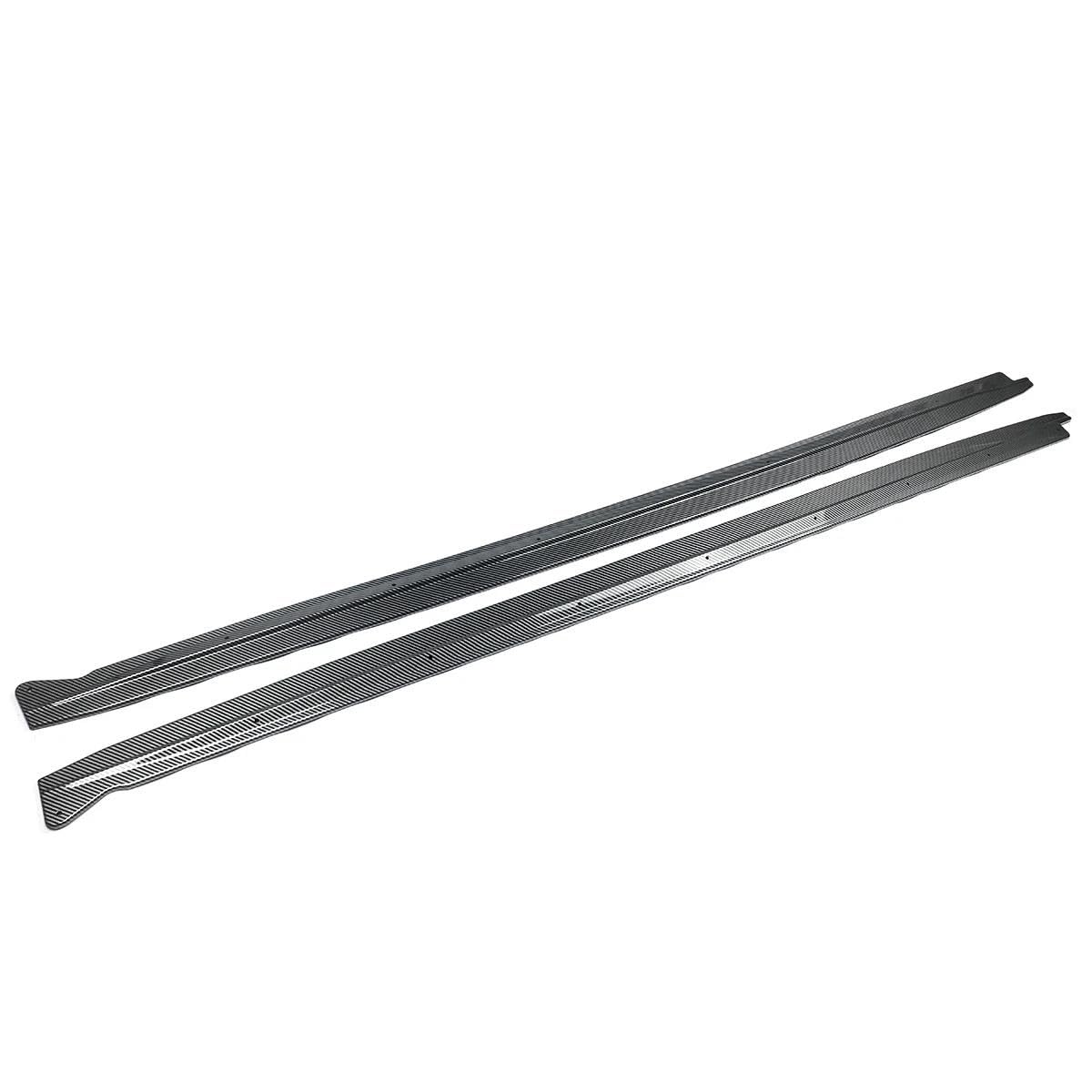 Seitenschürze Seitenrock Für F15 X5 F85 Für X5m F16 X6 F86 Für M 2 Stücke Glanz Schwarz/Carbon Faser Seite Rock Erweiterung