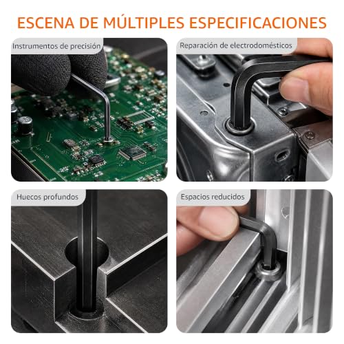 Miniatura 4 de Amazon Basics Juego de 36 Llaves Allen Hexagonales, Acero Cromo-Vanadio, Tamaños Métricos e Imperiales con 2 Estuches, para Bicicleta, Montaje de Muebles, Automóvil y Bricolaje