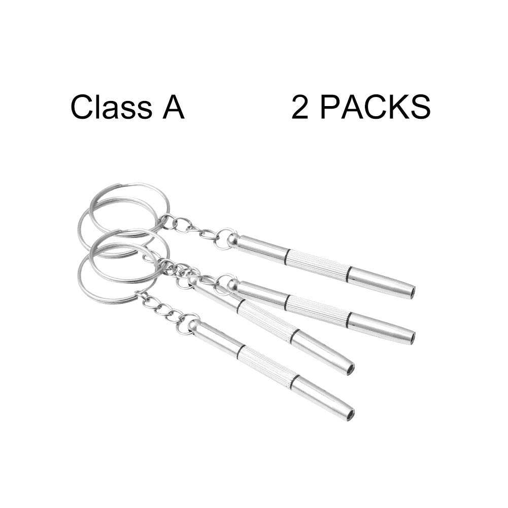 atnight 3 in 1 Mini Screwdriver Keychain, Glasses Repair Tool, 3-pack Screwdriver with Keychain for Optics/Glasses Frames/Jewelry/Watch