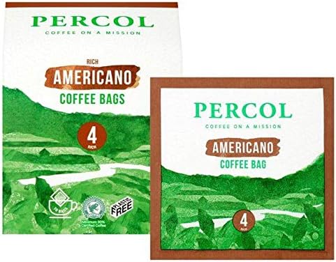 PERCOLRainforest Alliance All Day Americano Coffee Bags - 80g (0.17 lbs)
