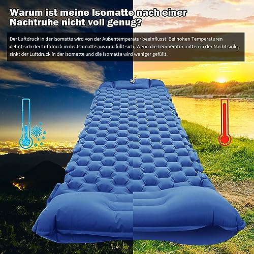 Selbstaufblasbare Isomatte STURME Camping Isomatte