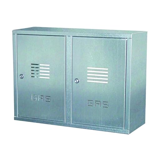 cassetta doppia contatore gas in lamiera zincata h50 l80 p24