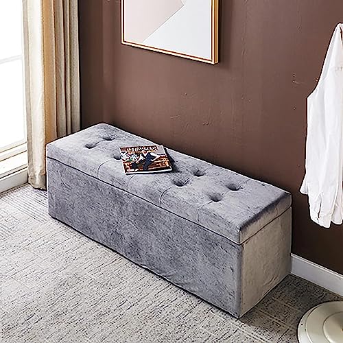 Banc de repos confortable rembourré au design moderne gris texturé