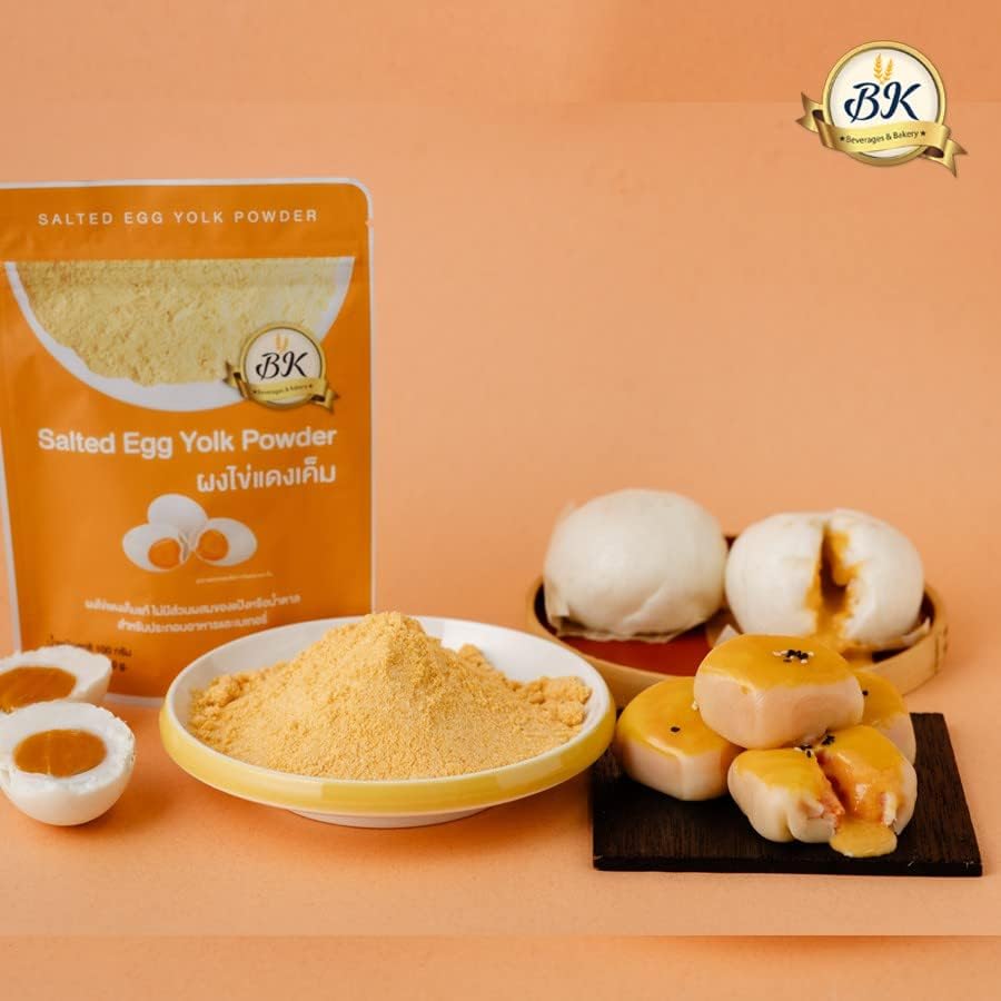 (Pack of 2 x 100g) Salted Egg Yolk Powder 100% For Bakery Premium Grade