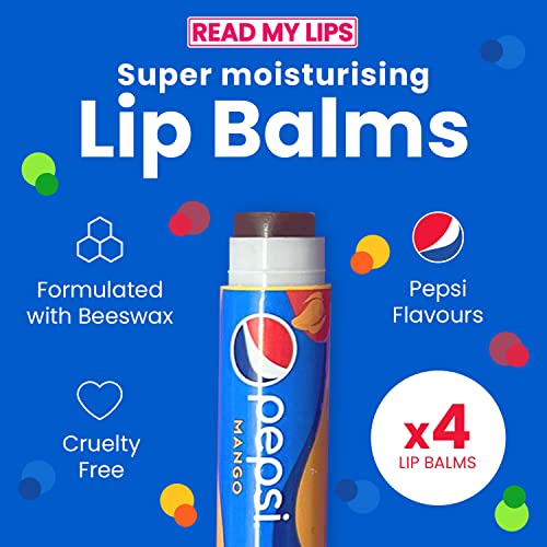READ MY LIPS - Pepsi Flavoured Lip Balm Set - Formulated With Beeswax - Fun Party Bag Fillers Or Christmas Stocking Stuffers - Cruelty Free - 4 Exciting Tastes Pack - Image 3
