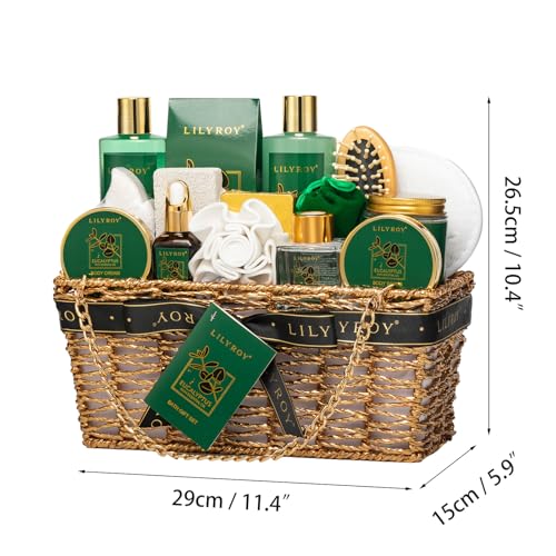 18-Piece Valentines Day Gifts for Women - Luxury Spa Gift Basket Set Bath and Body Care Kit for Men | Gift for Mothers Day Fathers Day Birthday Christmas Gifts Great for Holidays & Special Occasions