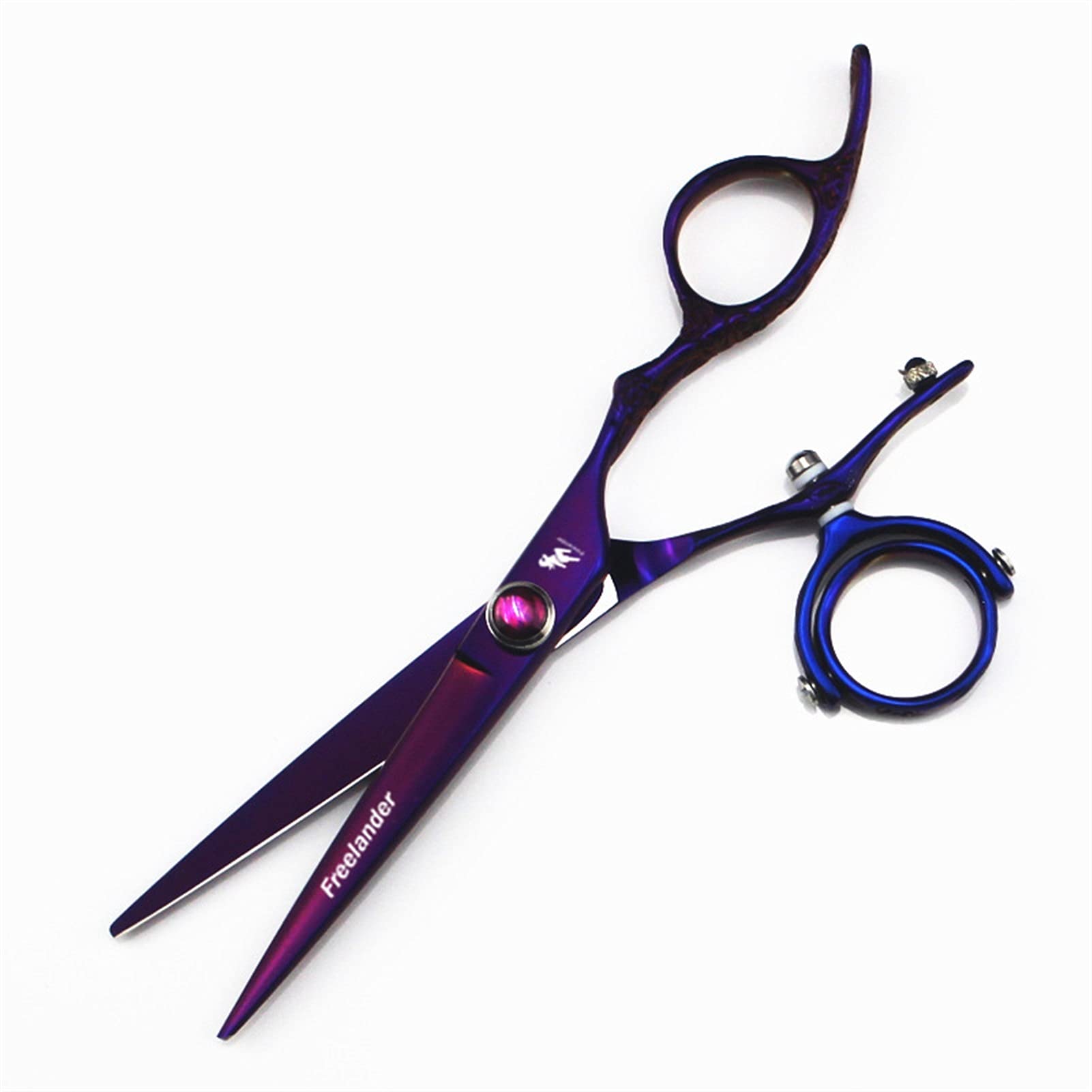 Haarschneideschere 2 stücke Haarschneideschere Dünnerschere mit Tasche Friseur Haarschnitt Schere for Männer Frauen 6 Zoll Friseurschere/Haarschere