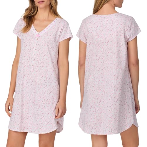 Image of Eileen West Sleepwear & Loungewear for Women - Jersey Knit Collection - 100% Cotton Lightweight Breathable Short Nightshirt