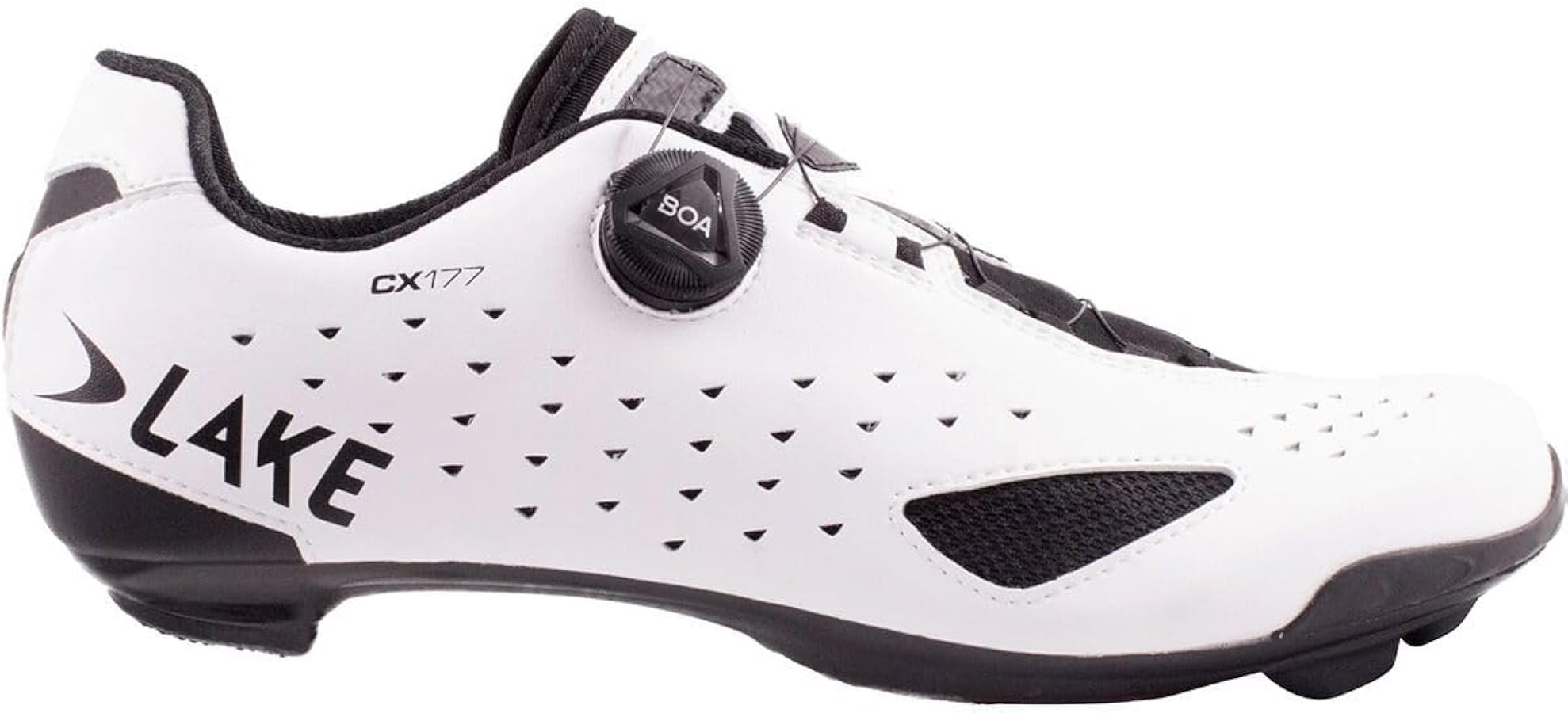 Amazon.com | Lake Cx177 Wide Cycling Shoe - Men's White/Black
