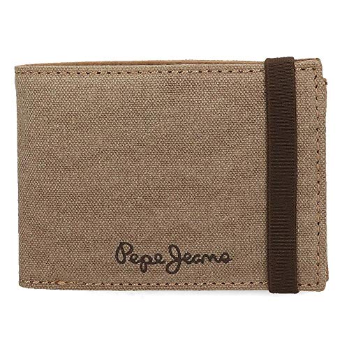 Cartera Pepe Jeans Wayne con Goma Camel, Color Marrón