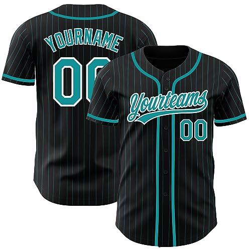 Custom Pinstripe Baseball Jersey Printed Stitched Personalized Team Name Number Logo Baseball Shirt Women Men Youth Boys Kids