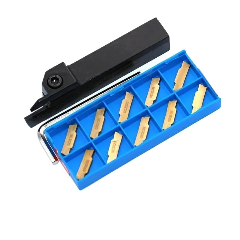 1pc MGEHR1616-2 MGEHR1616-2.5 MGEHR1616-3 MGEHR1616-4 with 10pcs MGMN200 MGMN300 Inserts Grooving Lathe Turning Tool Holder Set(MGEHL1616-4,NO Inserts)