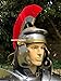 Roman Centurion Officer Armor Helmet with Red Plume by Nauticalmart