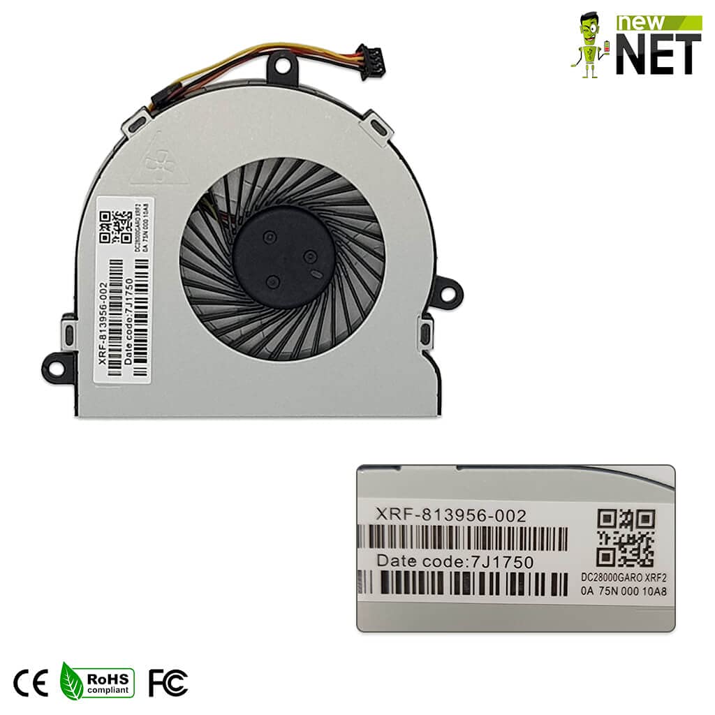 New Net Ventola CPU Compatibile HP 768021-001 – Sottile 45mm Per Pavilion 13 E Envy X360, Con Garanzia Italiana