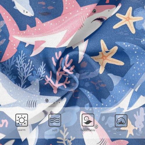 Wusikd Sharks Starfish Girls' Underwear Cotton Corals Girls Briefs Soft Toddler Underwear 2T3