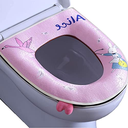 Toilet Seat Cover with Handle Large Zipper Style Toilet Seat Cover (1) (Color : F) (Is)