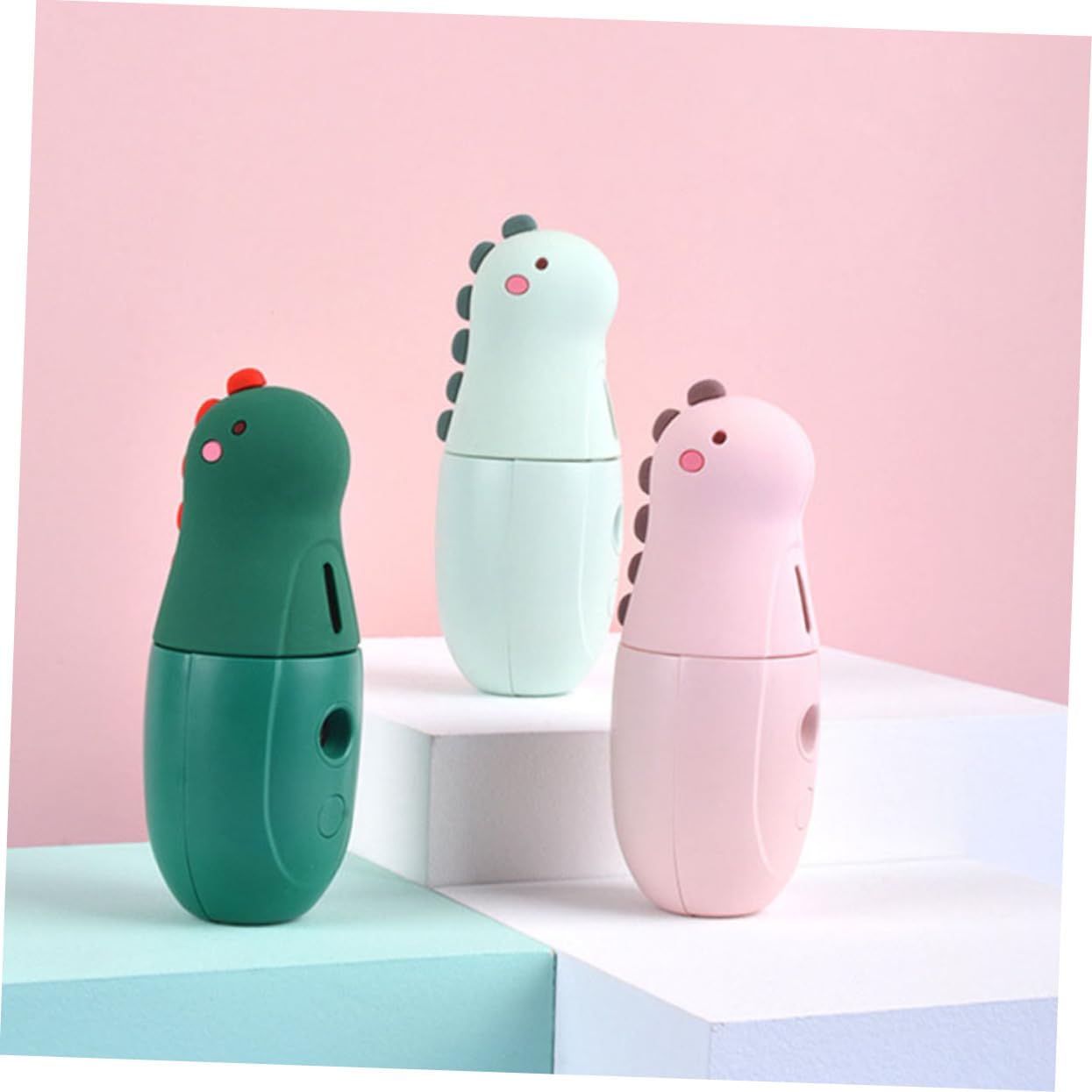 Portable Nanometer Facial Steamer for Women Cartoon Mini Cool Mist Sprayer USB Rechargeable Moisturizing Device for Face Hands Travel and Office Use Easy Operation