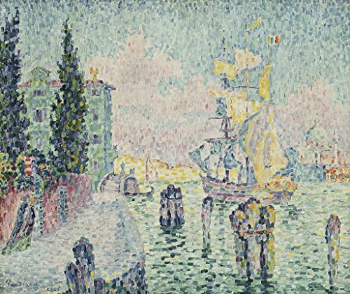 Toile Paul Signac haute définition The Green House 58 x 90 cm impression premium