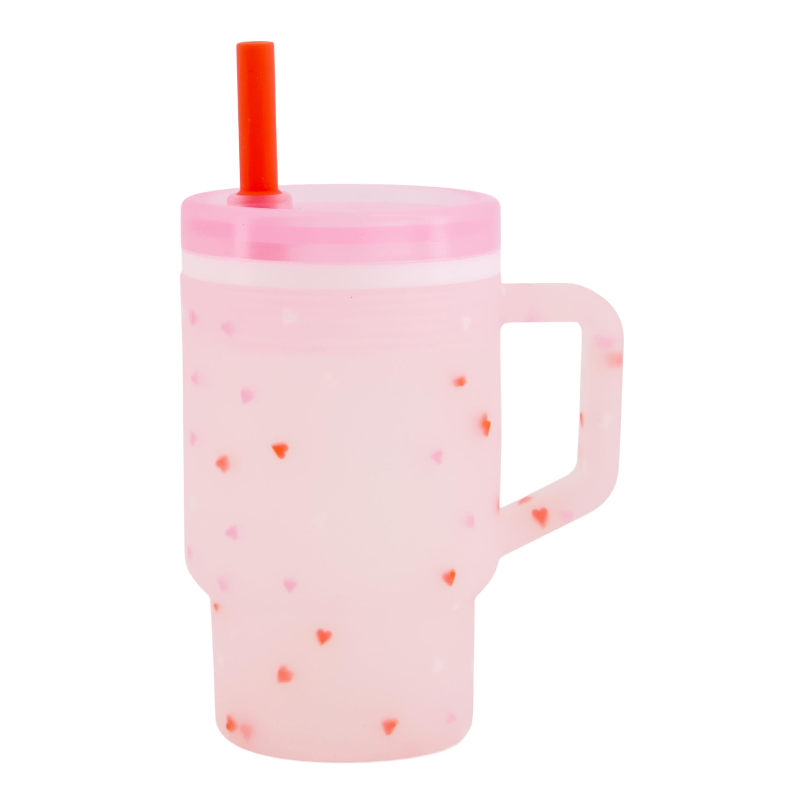 Infantino My 1st Tumbler 9 Oz Silicone Sippy Cup, Heart Speckles — image 1