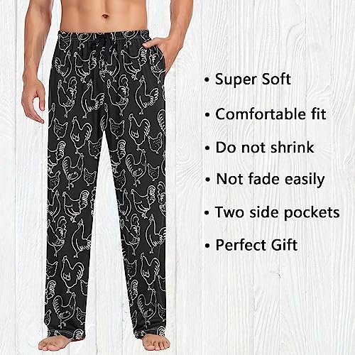 Image of Fisyme Mens Pajama Pants Men's Pajama Bottoms Soft Sleep Lounge Pj Pants