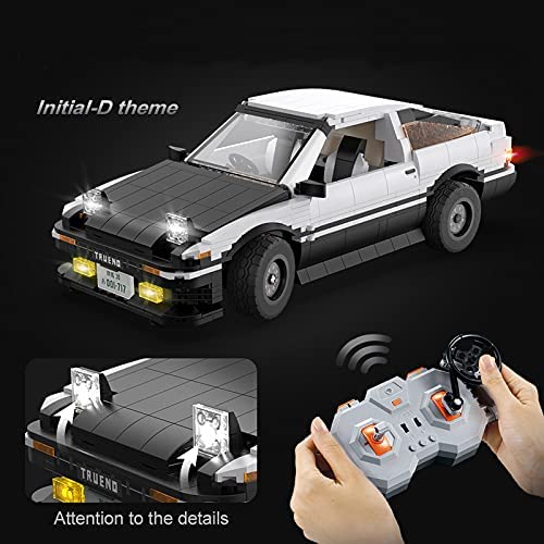 XUOO CADA C61024W Initial D Toyota AE86 Sportwagen Bausteine,1324/PCS CADA Klemmbausteine Ferngesteuert Technik Auto… – Bild 3