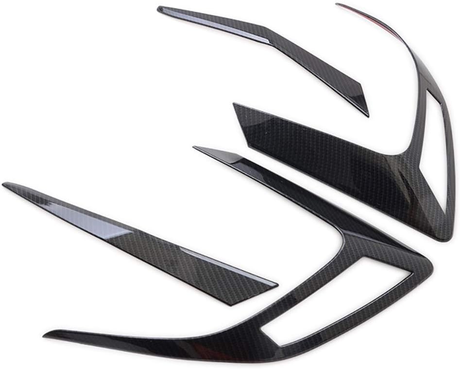 Kadore Carbon Fiber Color Rear Tail Light Eyebrow Cover Trim for Honda Civic 2016-2020 2021 Sedan 10th Gen 4-pc