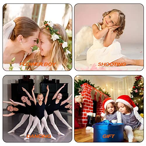 4 Pezzi Ali Angelo Bambini Ali di Piuma con