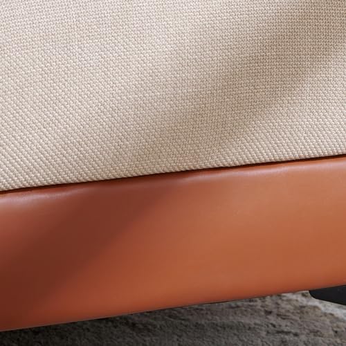 Image of Home Centre 1 Seater Andes Fabric Sofa| Fabric Sofa| (Brown) |Two Year Warranty