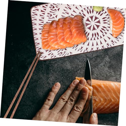 Juego de 2 platos de cerámica para sushi miniatura 5
