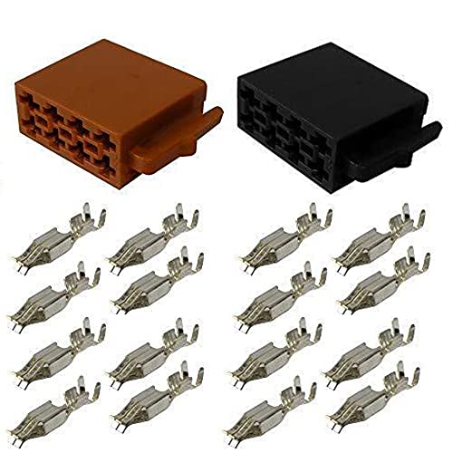 TechExpert Connecteurs fiches ISO Standard mâle Alimentation + Hauts parleurs