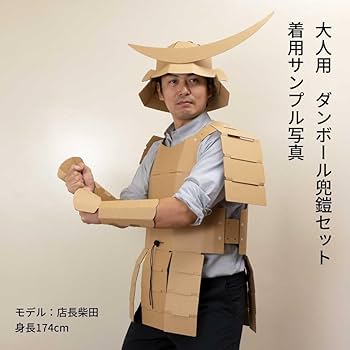 Amazon.co.jp: なりきりシリーズ大人用ダンボール兜鎧セット気分は戦国