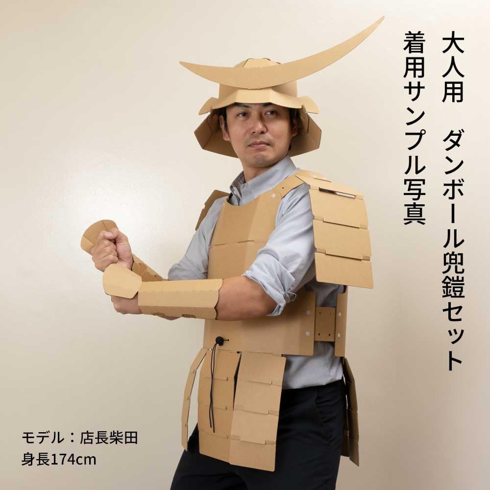 Amazon.co.jp: なりきりシリーズ大人用ダンボール兜鎧セット気分は戦国