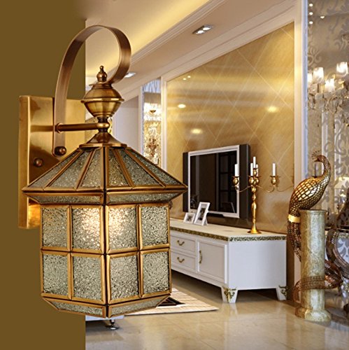 Sconces d'art en cuivre H65 au style moderne et rustique de prestige