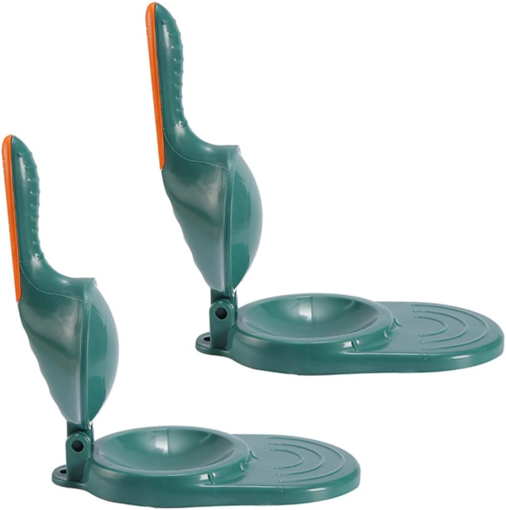 Luxshiny 2pcs Dumpling Skin Maker Tool Ergonomic Dumpling Press Mold for Easy Dough Skin Creation Made of Material Deep Grass Green Design
