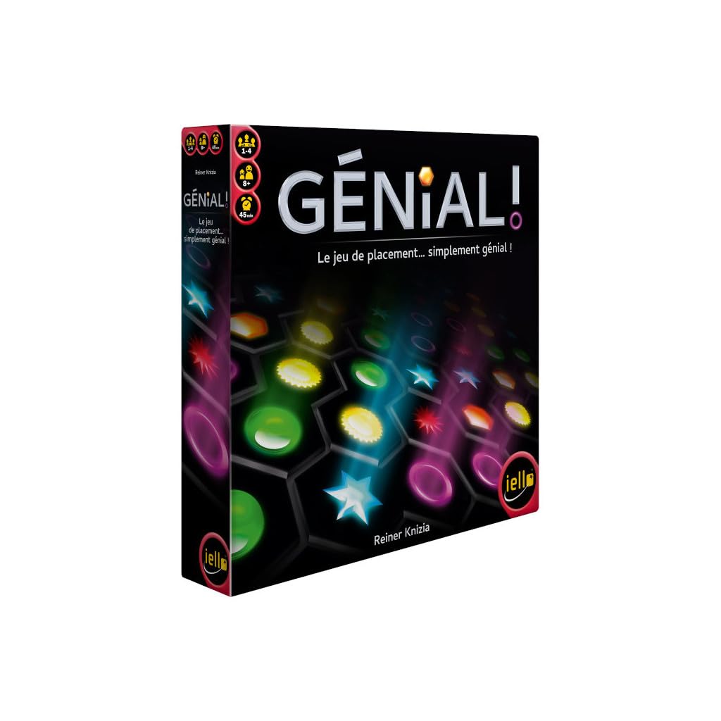 IELLO Awesome | Placement & Strategy Game by Reiner Knizia | 1-4 Players | Hexagonal Domino Tiles | Family & Experts | 45 Min | 8+