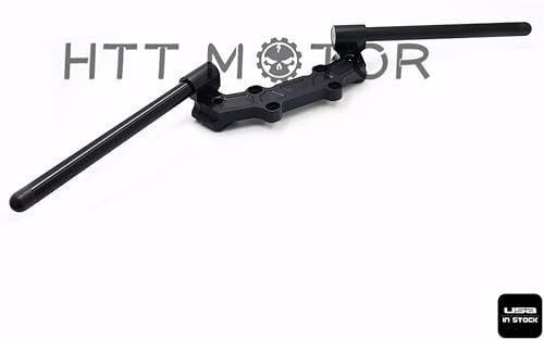 Miniatura 3 de xkmt grupo clip-on placa adaptadora y manubrio para Yamaha MT-09 FZ-09 2013 – 2016, color negro